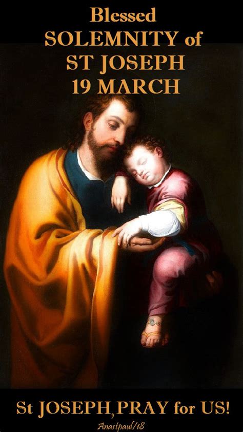 SOLEMNITY OF ST. JOSEPH .